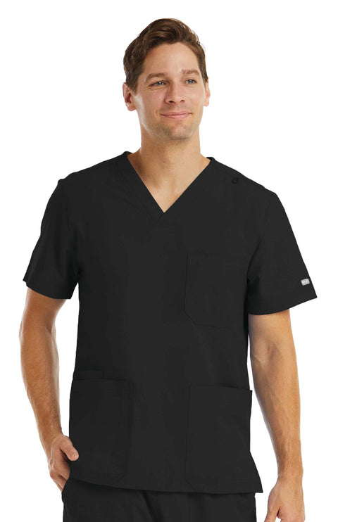 JVS - 5802 Men's 3-pocket V-Neck Top - Momentum