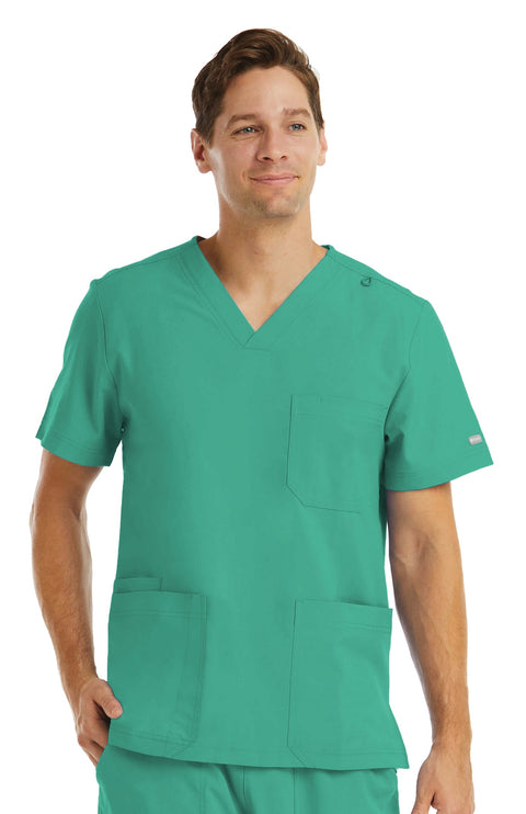 SVCTE - 5802- Men's V-Neck 3 Pocket Top - Momentum
