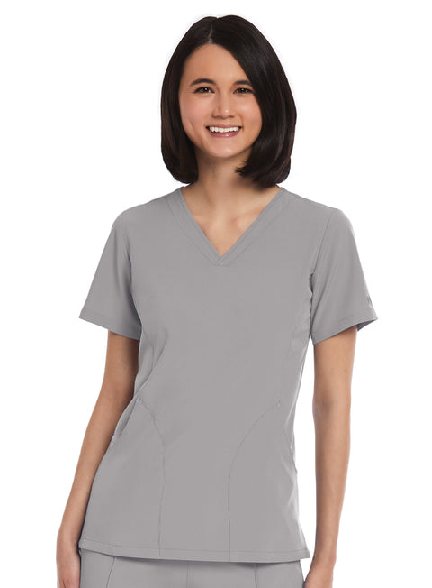 4511 Curved V- Neck Top - Matrix Impulse