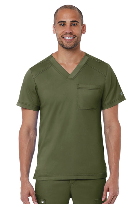 5501 Men's Basic V-Neck Top Matrix Men