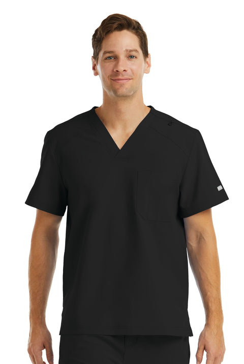 5801 Men's V- Neck One Pocket Top - Momentum