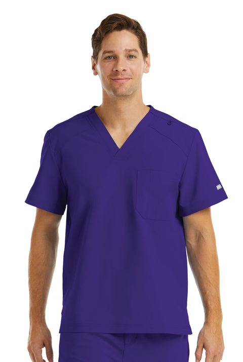 5801 Men's V- Neck One Pocket Top - Momentum