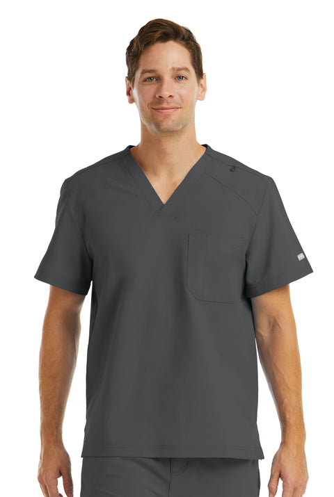 5801 Men's V- Neck One Pocket Top - Momentum