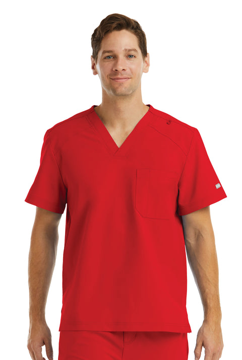 5801 Men's V- Neck One Pocket Top - Momentum