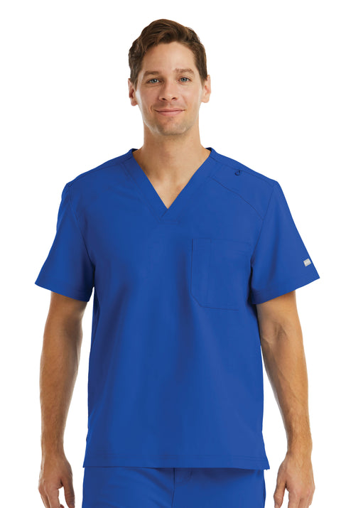 5801 Men's V- Neck One Pocket Top - Momentum