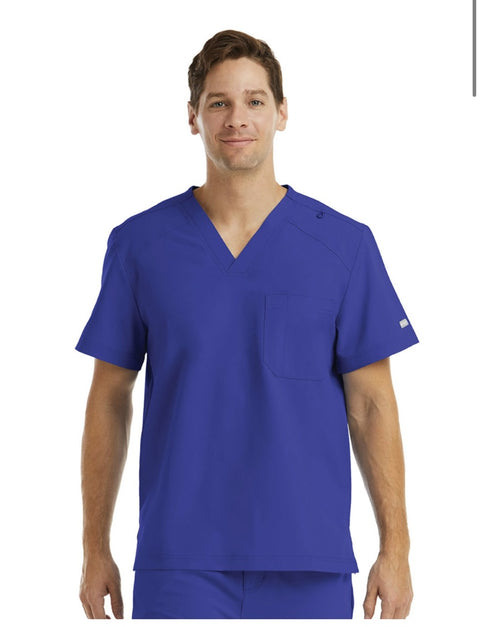 5801 Men's V- Neck One Pocket Top - Momentum