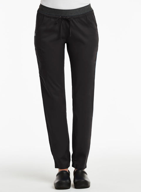 6701 Elastic Waist Semi- Jogger Pant -Matrix