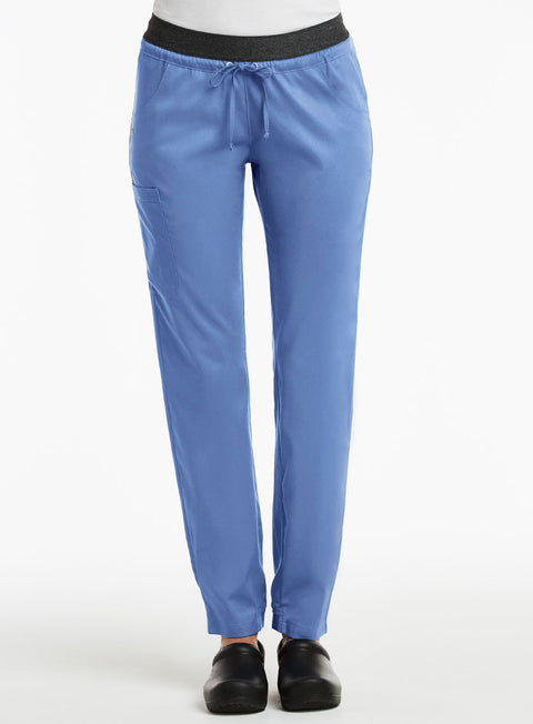 6701 Elastic Waist Semi- Jogger Pant -Matrix