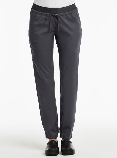 6701 Elastic Waist Semi- Jogger Pant -Matrix