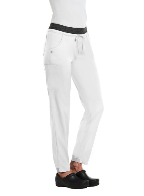6701 Elastic Waist Semi- Jogger Pant -Matrix