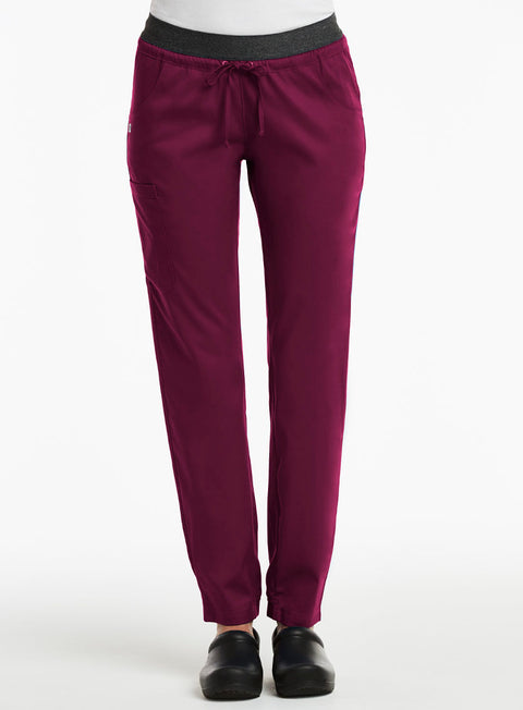 6701 Elastic Waist Semi- Jogger Pant -Matrix