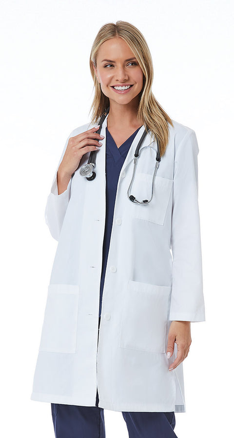 7156 RED PANDA LAB COAT - Women's Long Lab Coat -Maevn