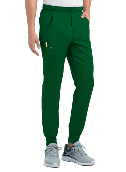 8501 Men's Half Elastic Waistband Jogger Pant Matrix Men