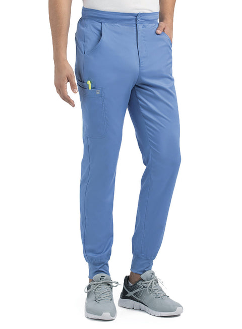 8501 Men's Half Elastic Waistband Jogger Pant Matrix Men