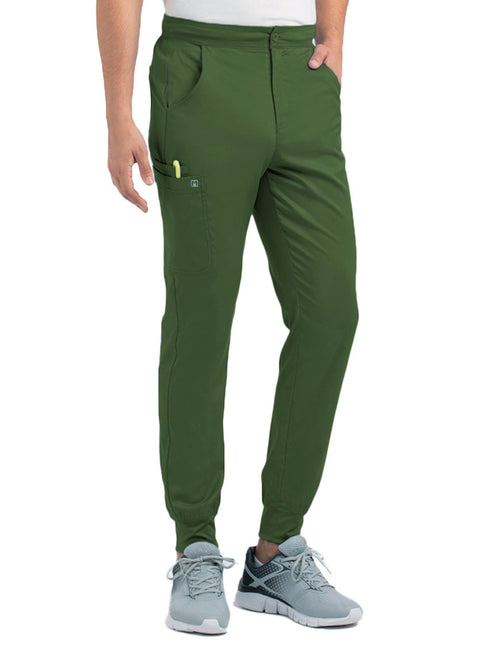 8501 Men's Half Elastic Waistband Jogger Pant Matrix Men